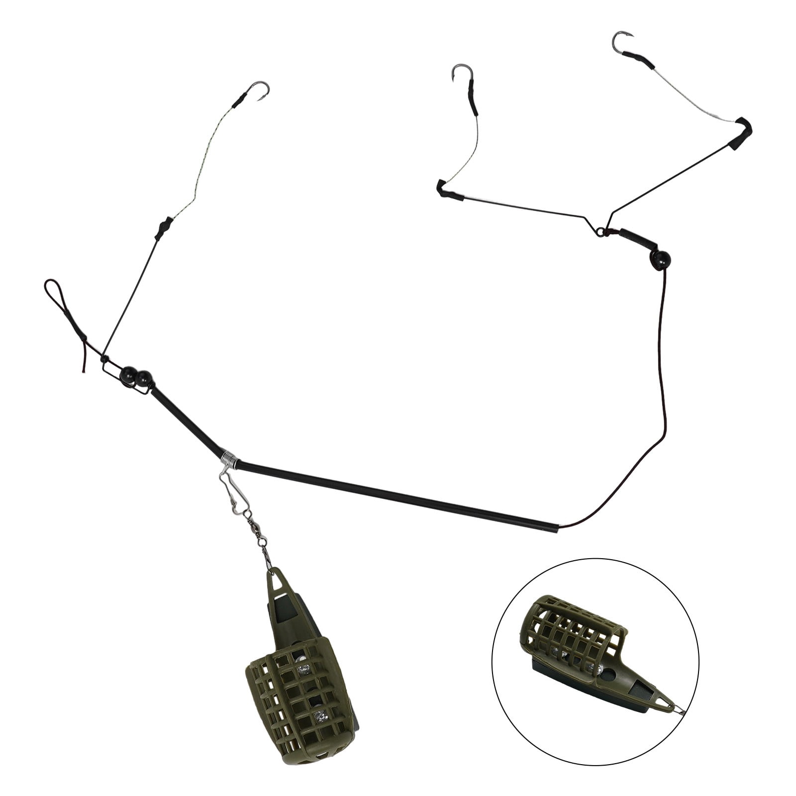 5PCS Wire Method Carp Fishing Feeder Spring Lead Sinkers Swim Feeders 5PCS Wire Method Carp Fishing Feeder Spring Lead Sinkers Swim Feeders