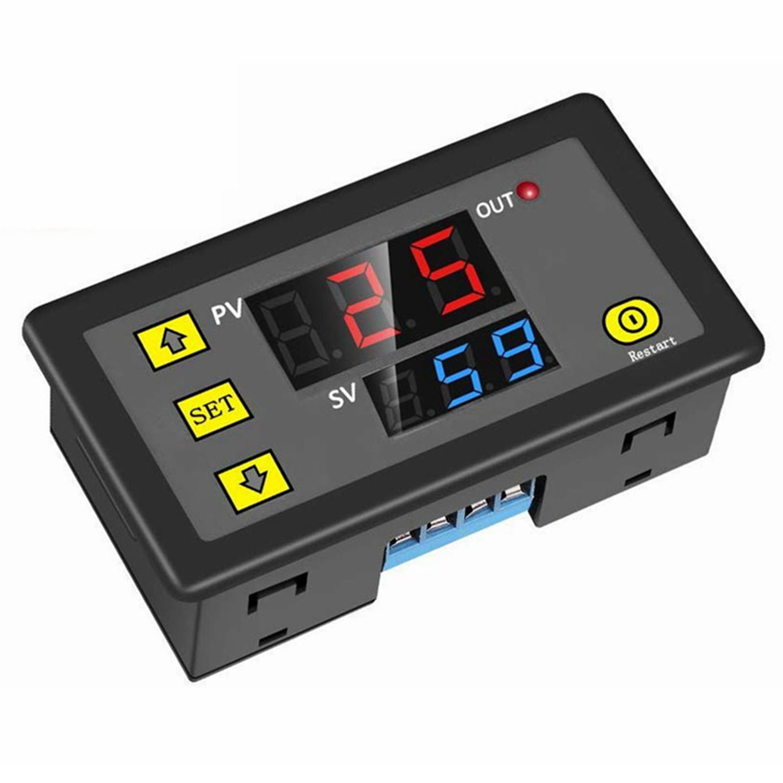 BTOER Digital delay relay LED display cycle timer control switch ...