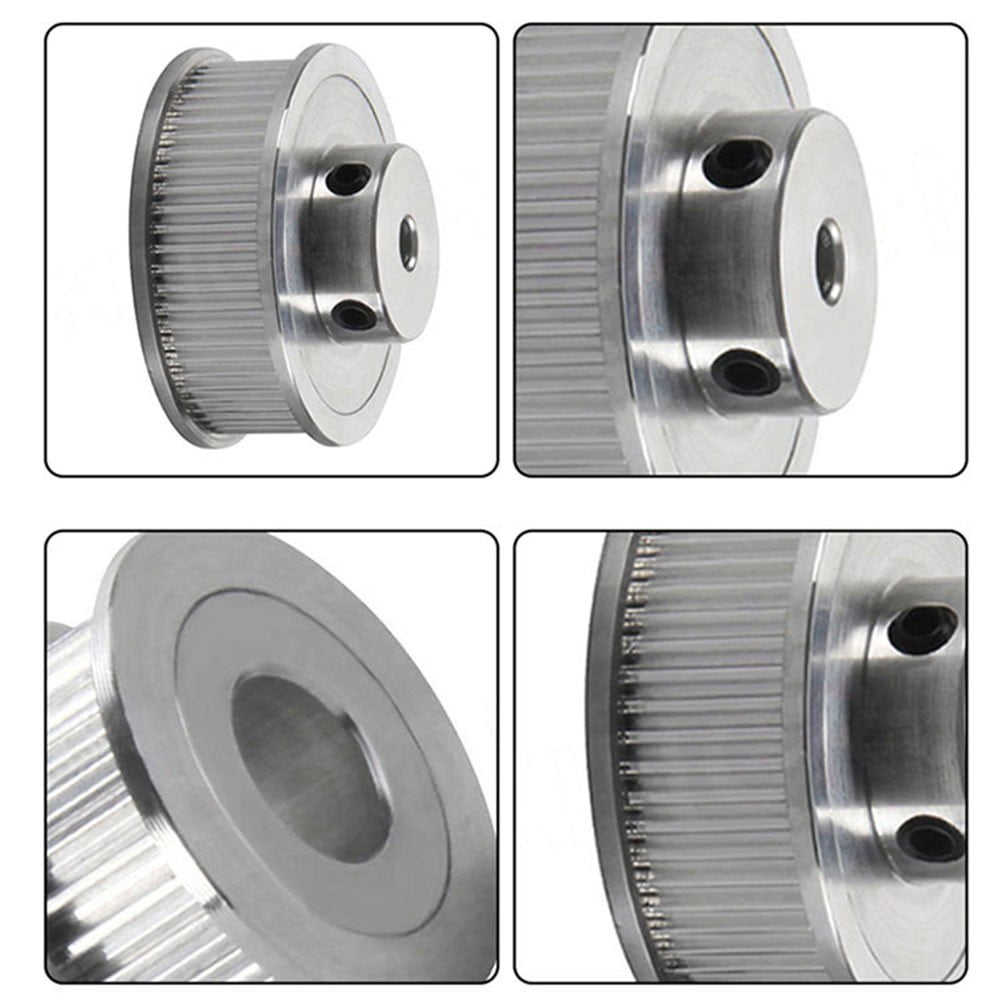 3d Printer Wheels 2 Set Synchronous Wheel, 2GT Aluminum Timing Pulley With 2Pcs Length 200mm Width 6mm Belt For 3D Printers, Milling Machines, Gear Grinding Machines Gt2 Belt