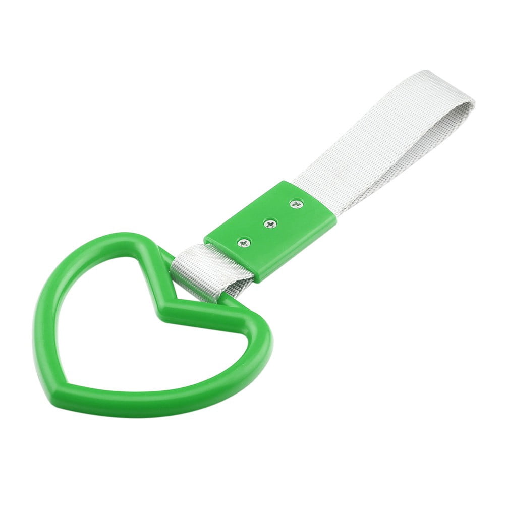 BTOER Heart shaped Car Electrostatic Strap Decorative Hanging Ring Rear ...