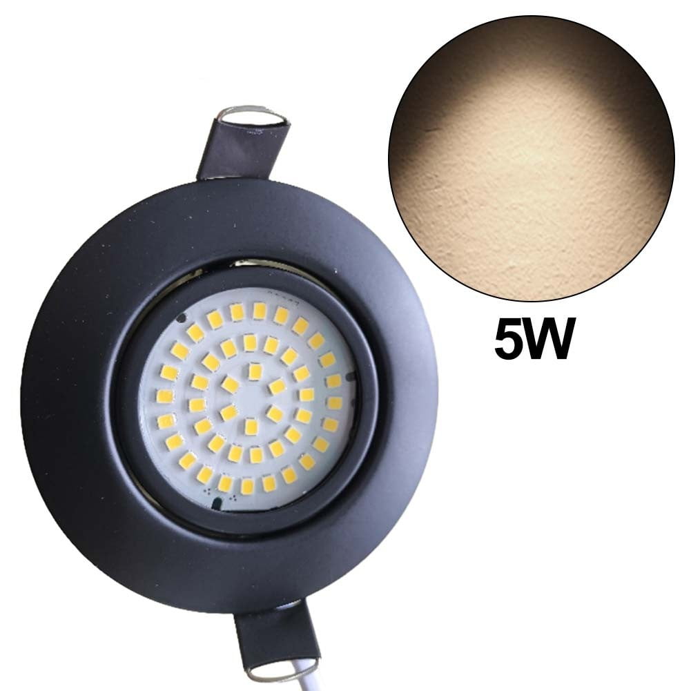 BTOER LED Recessed Spotlight Flat Dimmable 5W Bathroom Recessed Light ...