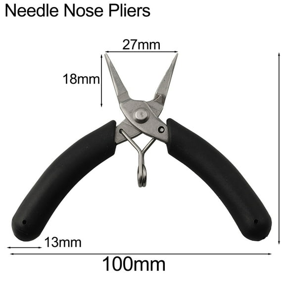 BTOER Mini Pliers Diagonal Pliers Round Bent Needle Nose Pliers For DIY Small Jewelry Diagonal Pliers, Pointed Pliers, Round Nose Plie