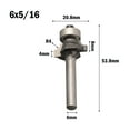 BTOER Router Bit 6mm Shank Corner Round Over Router Bit With