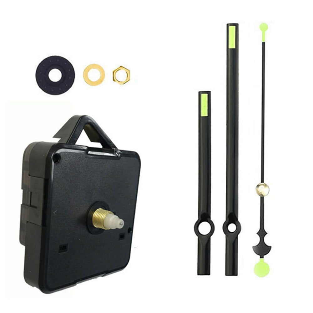 BTOER Silent Quartz Clock Mechanism Kit Long Shaft Fluorescence Clock