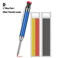 BTOER Solid Carpenter Pencil Metal Deep Hole Mechanical Marking Pencil