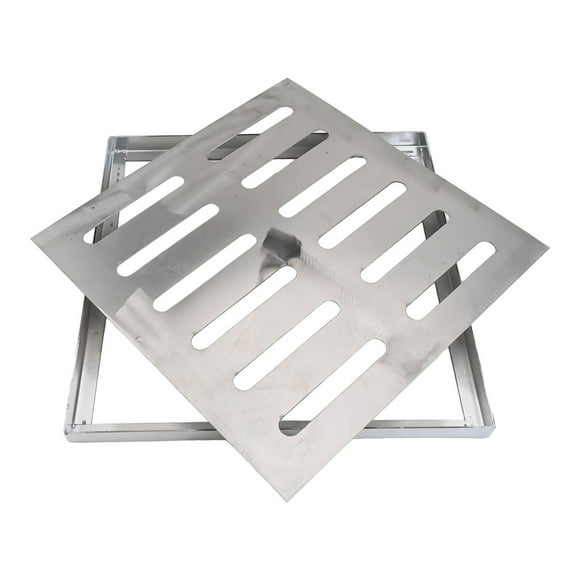 BTOER Stainless steel Drain Grate Outdoor Drainage Cover Channel Grate Rainwater