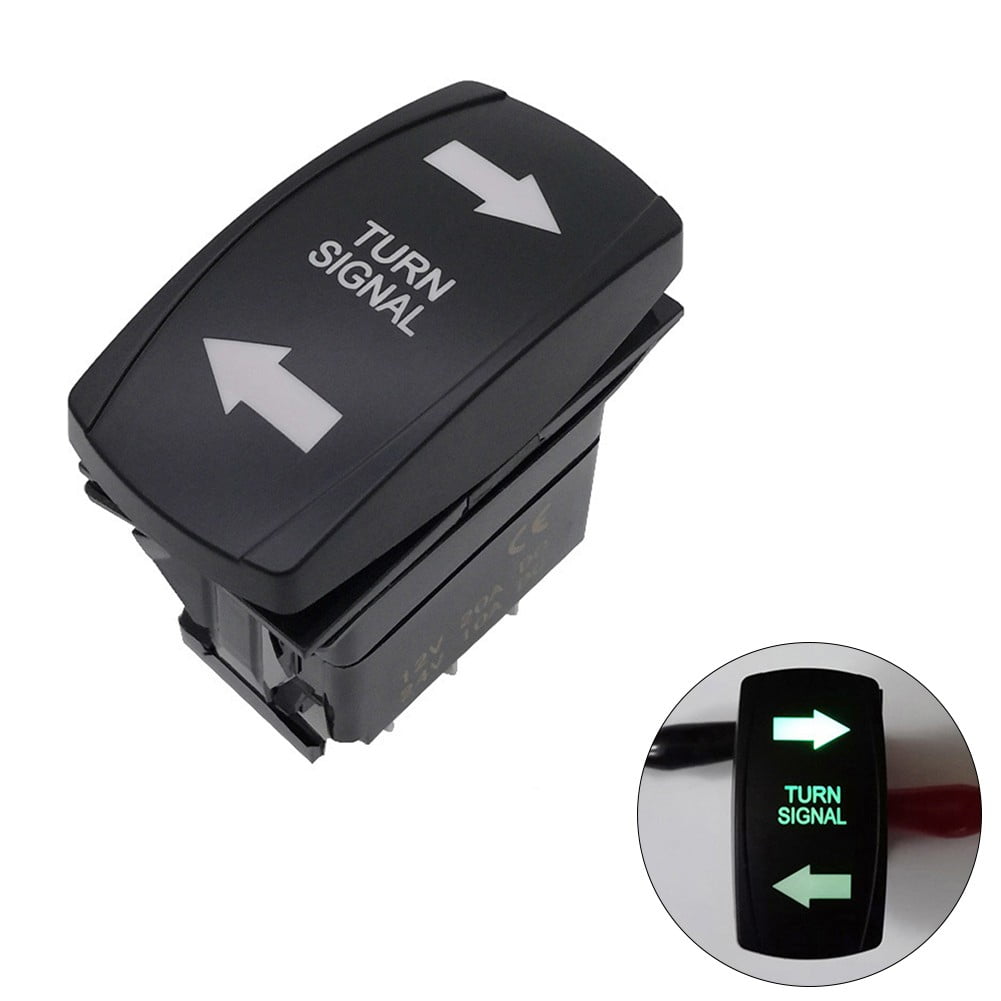 Signal Rocker Switch BTOER Turn Signal Rocker Switch LED for RV Vehicle Off-Road Pickup ...