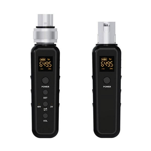 BTOER UHF Wireless Microphone Converter XLR Transmitter Receiver For Dynamic Mic