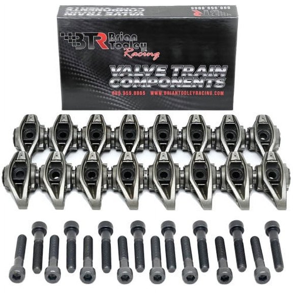 BTR Brian Tooley Racing LS3 Rocker Arms with Upgraded Trunnion Kit Installed L99 L92 LSA L96 L76 L77 LY6 L94 Rectangle Port BTR Rockers