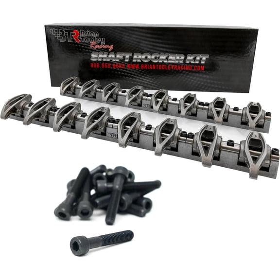 BTR Brian Tooley Racing Shaft Rocker Kit for Frankenstein M311 Heads | Pre-Assembled with BTR Rockers | Fits LS3 LS-Based Monster M311 Cylinder Heads (Michigan Motorsports Allen Head Bolts)