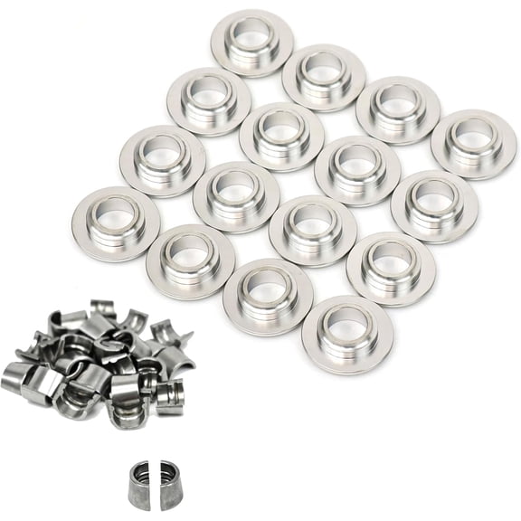 BTR Brian Tooley Racing Titanium Retainers for LS/LT Beehive Valve Springs | BTR-SR007-16 | Fits 1997+ 4.8 5.3 5.7 6.0 6.2 LS1 LS3 LS6 LQ4 LQ9 L83 L86 LT1 LT4 Engines (Retainers + Valve Locks)