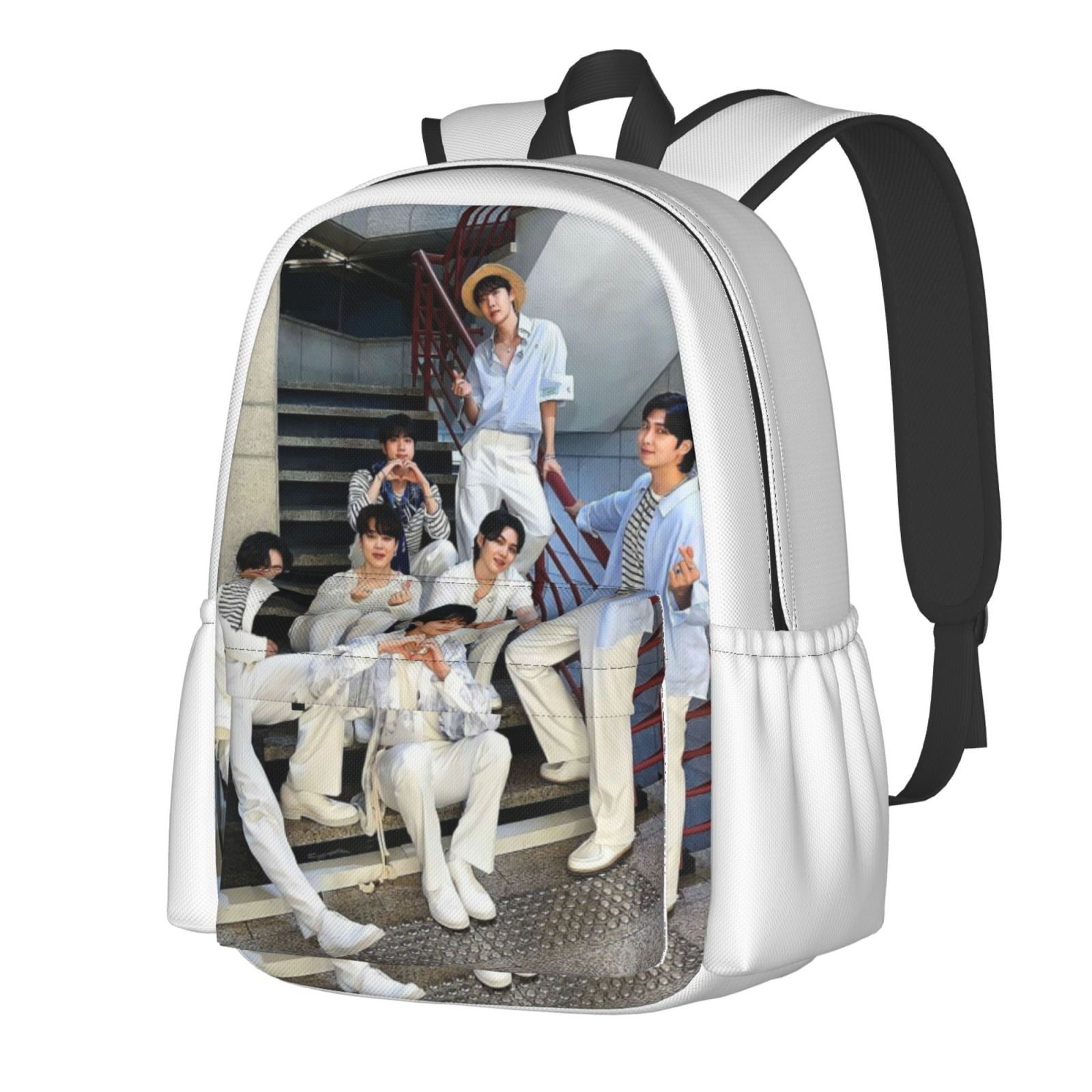 BTS Backpack K-POP Backpack BTS Merch Mochila Large Capacity Leisure ...