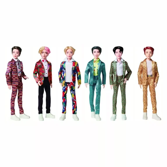 BTS Bangtan Boys Idol Doll Bundle: Jin, RM, J-Hope, Jimin, V, Jung Cook