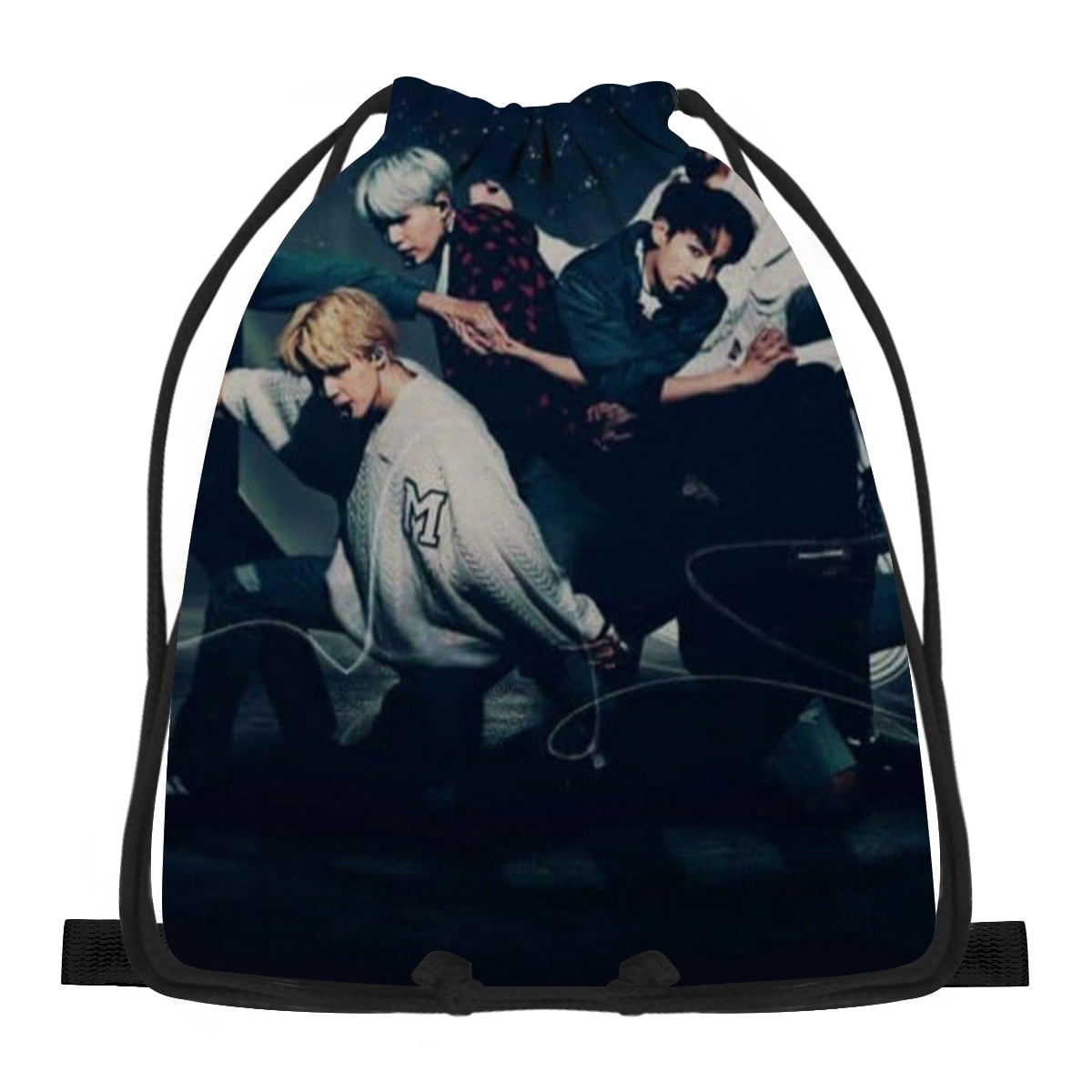 BTS Drawstring backpack, fashionable travel waterproof backpack, unisex backpack