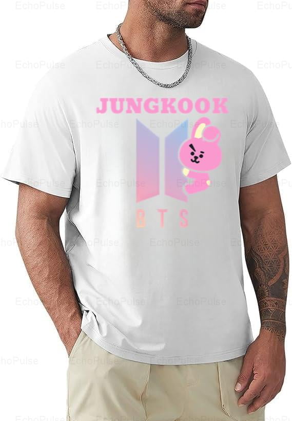 BTS Jungkook Bunny K-Pop Idol Graphic Fan T-Shirt V40395, up to size ...