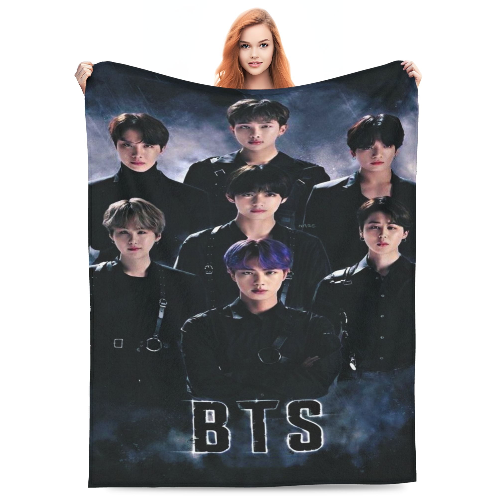 BTS ARMY Blanket BTSブランケット BTS Kpop Throw Blanket BTS Merch Fuzzy Soft Fleece Blanket 4