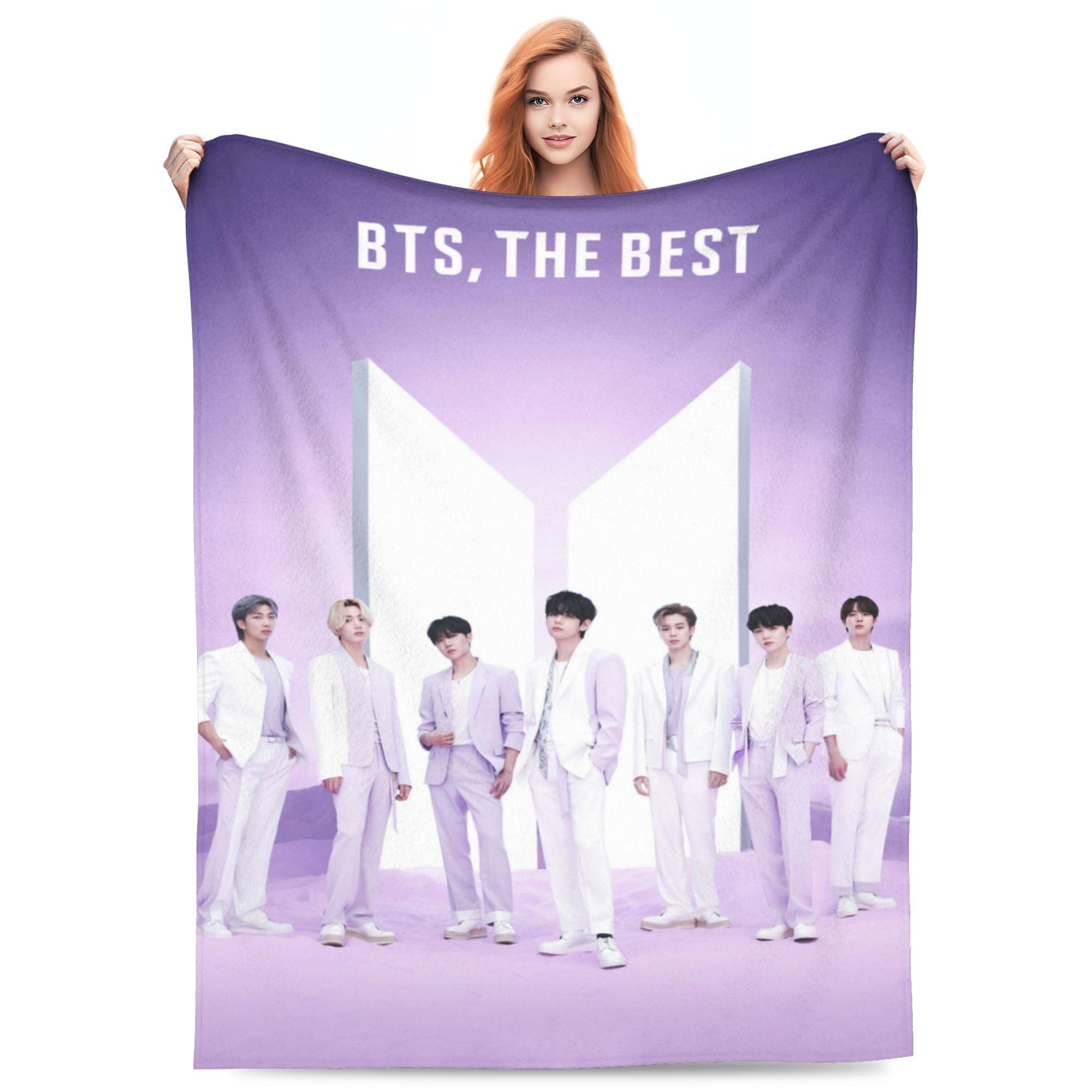 BTS Kpop Throw Blanket BTS Merch Fuzzy Soft Fleece Blanket 4 Different