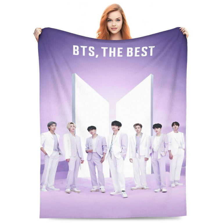 BTS Kpop Throw Blanket BTS Merch Fuzzy Soft Fleece Blanket 4