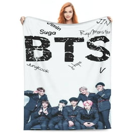 BTS ARMY Blanket BTSブランケット BTS Kpop Throw Blanket BTS Merch Fuzzy Soft Fleece Blanket 4