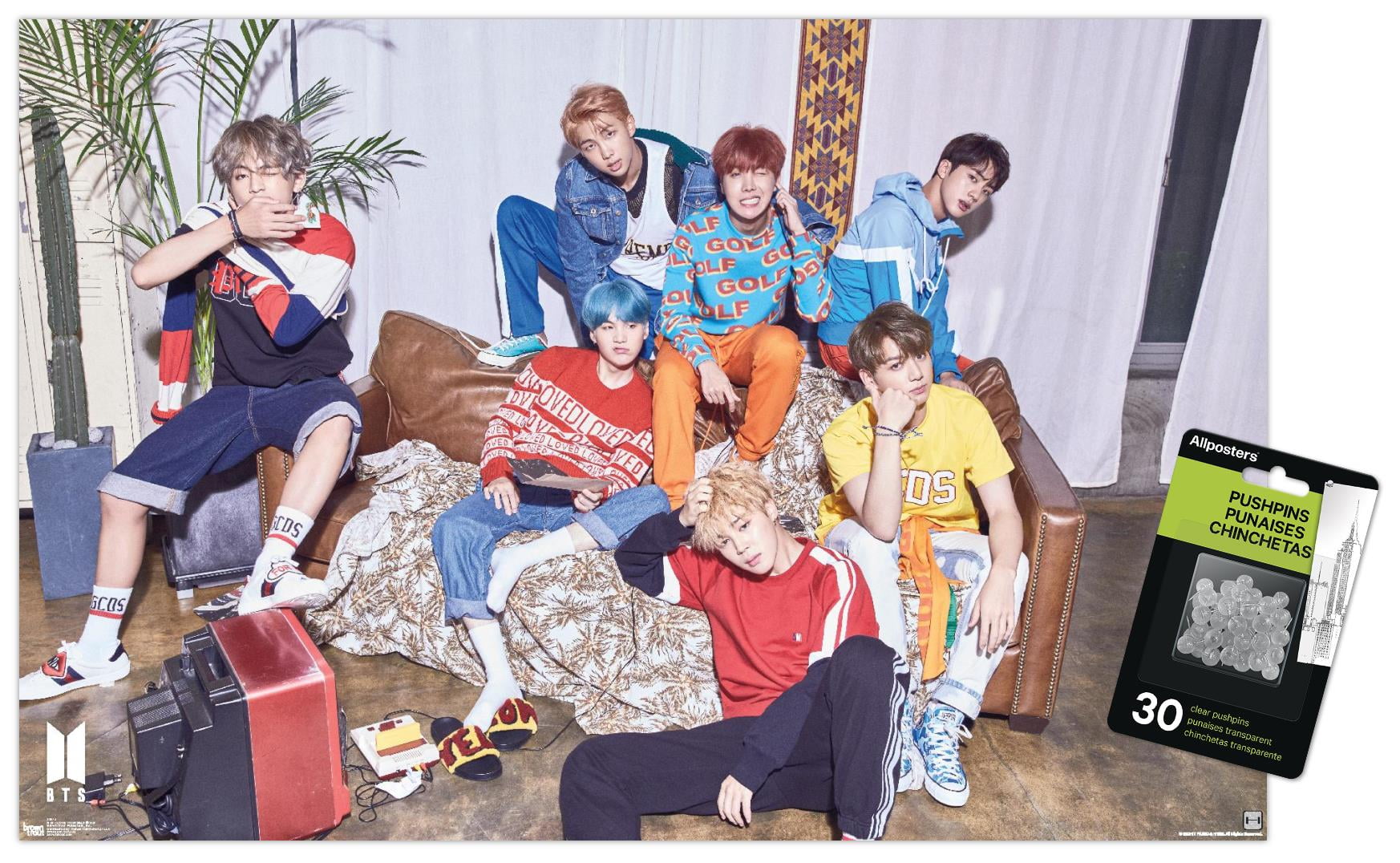 BTS - LOVE YOURSELF ? 'Her' Wall Poster with Push Pins, 14.725