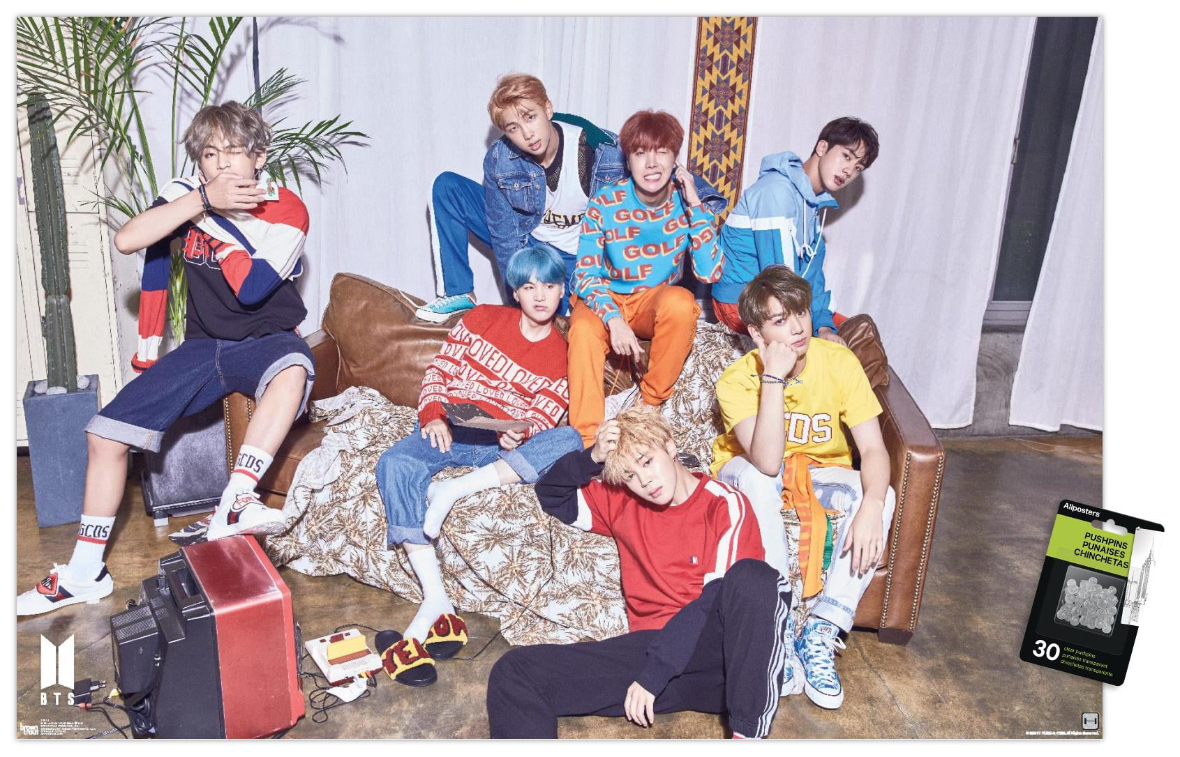 BTS - LOVE YOURSELF ? 'Her' Wall Poster with Push Pins, 14.725