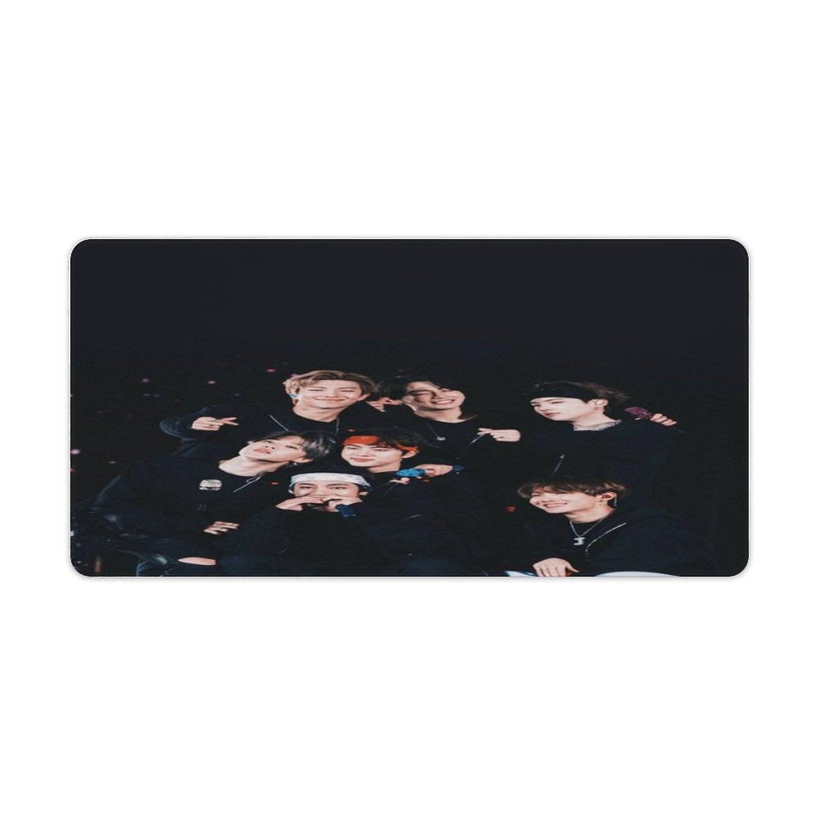 BTS Large Gaming Mouse Pad for Laptop Computer Rubber Edge-Locking ...
