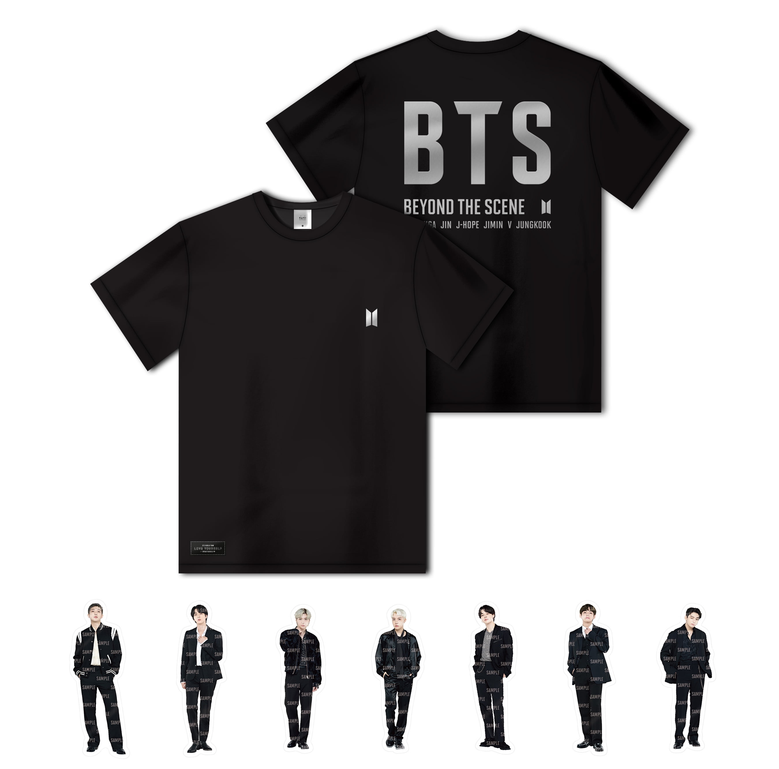 BTS - Lucky Draw & Tee (Size LG) - Official Merch - Bundle 3