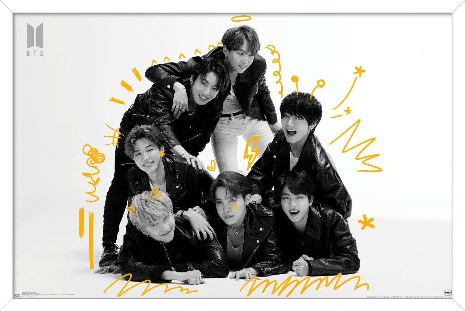 BTS アルバムセット グッズ　ポスターまとめ売り Free Shipping! Trends International BTS MOS7 BW Wall Poster 14.725