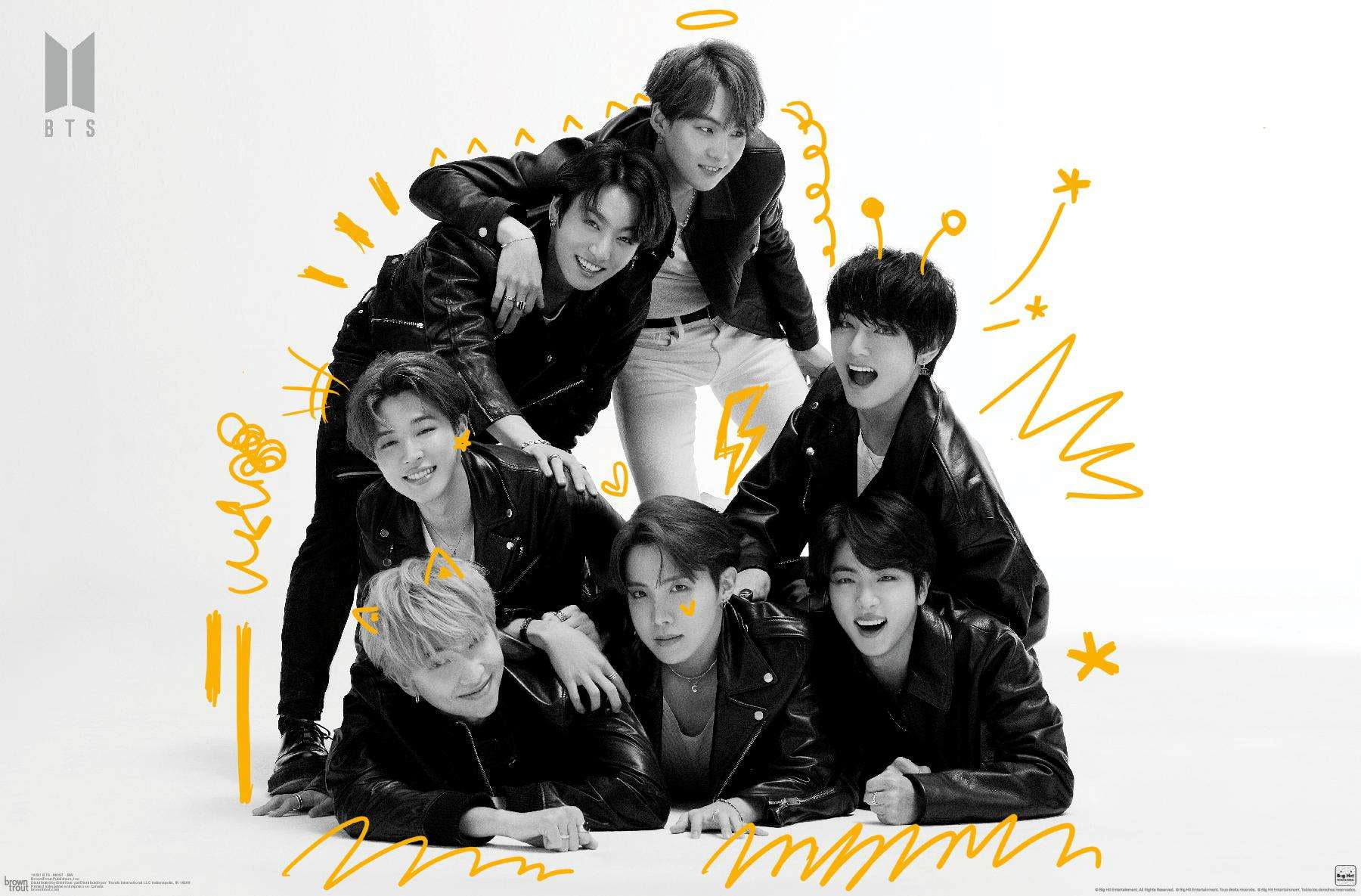 BTS - MOS7 - BW Wall Poster, 14.725