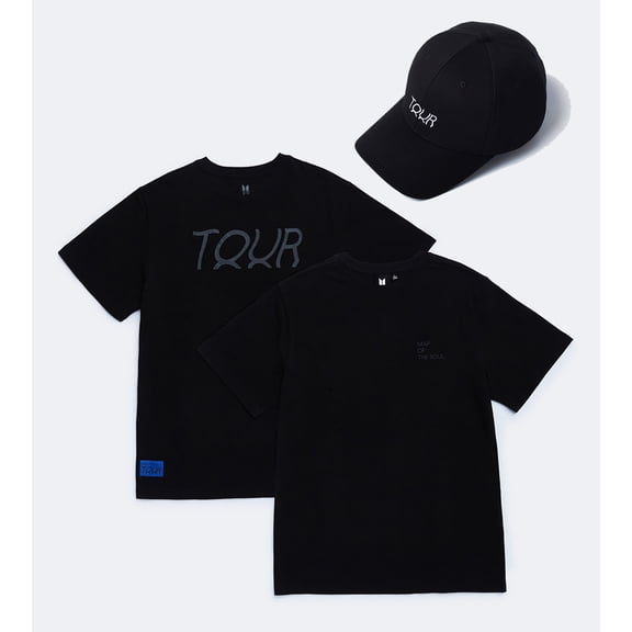 BTS - Map of Soul Tour - Official Merch - Tee (Size Med) & Ball Cap - Bundle 2