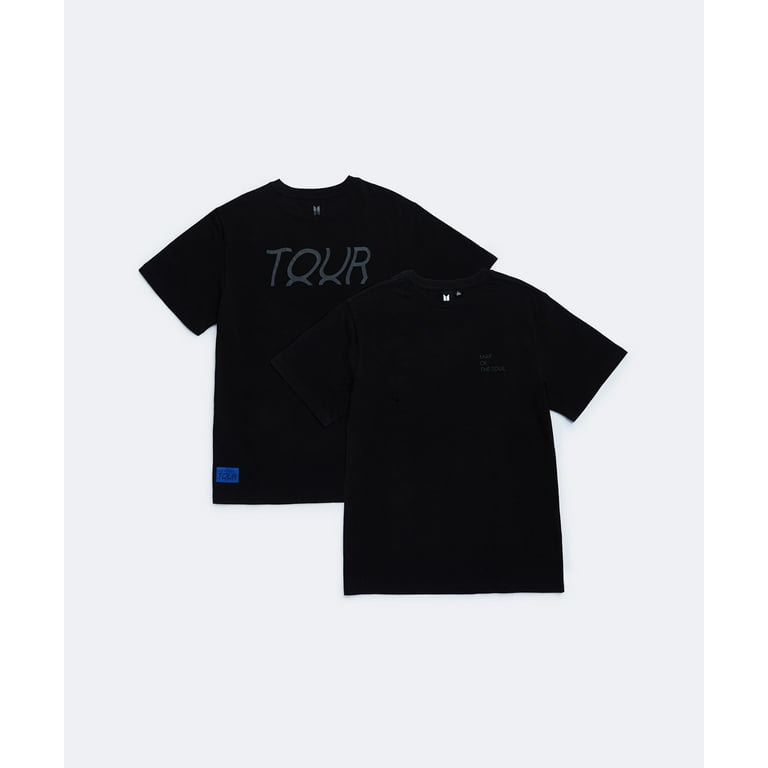 BTS Map of the Soul TOUR T-Shirt (Black) - Large (Official Merchandise) 