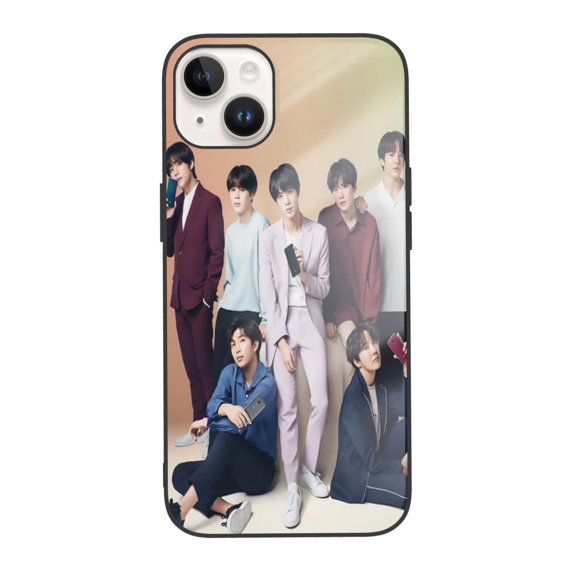 BTS Phone Case for Iphone 14 Case Protective Cover Case Iphone 14 Case IP14 Plus-6.7in White