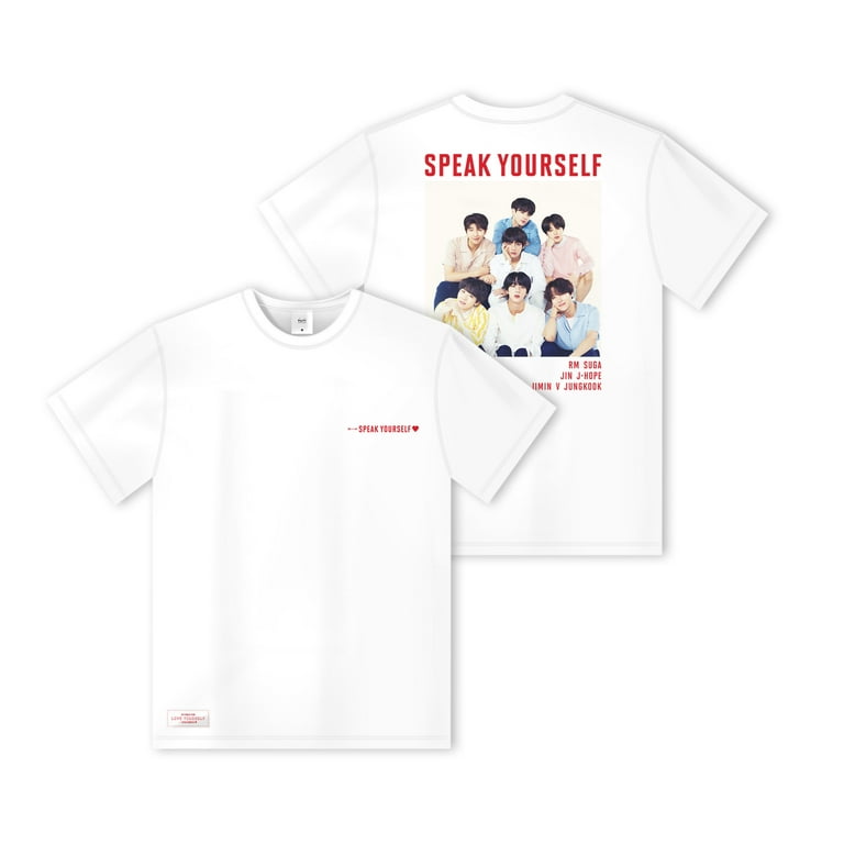 BTS Speak Yourself T-Shirt (White) - Large (Official Merchandise) 