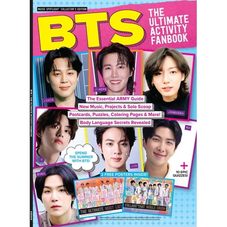 BTS - The Ultimate Activity Fanbook: Summer 2023 Update, Postcards, Puzzles, 10 Quizzes, Coloring Book Pages Play BTS Bingo!