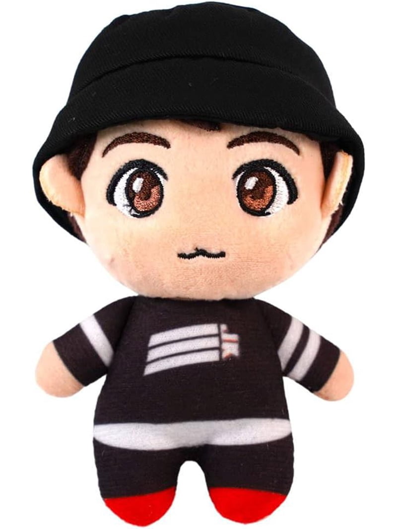 TINY TAN Jung Kook Keychain, 5.1-Inch MIC Drop Outfit Plush