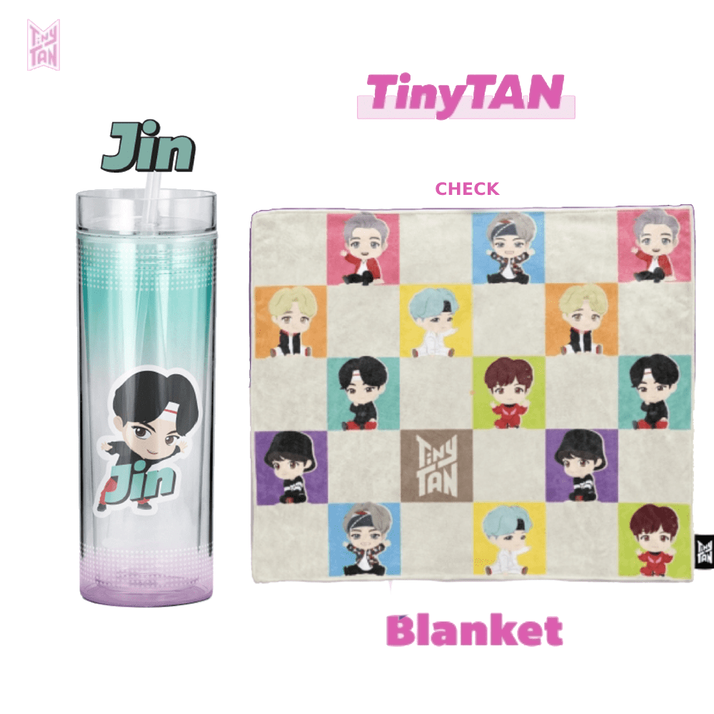 BTS Tumbler TinyTAN 350 ml Officially Licensed BTS Merch - Pick Character