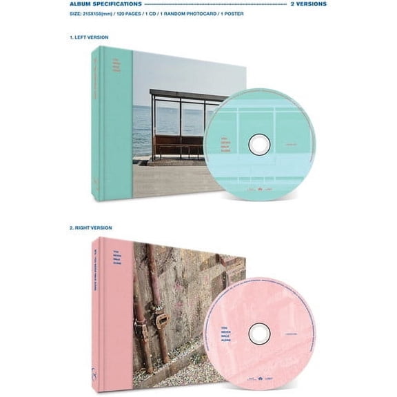 BTS - You Never Walk Alone (Random cover, incl. 120-page photobook and one random photocard) - Music & Performance - CD