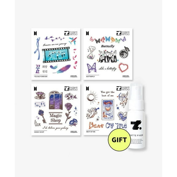 BTS (instant tattoo) Hidden Track Tattoo Set (Official Merchandise)