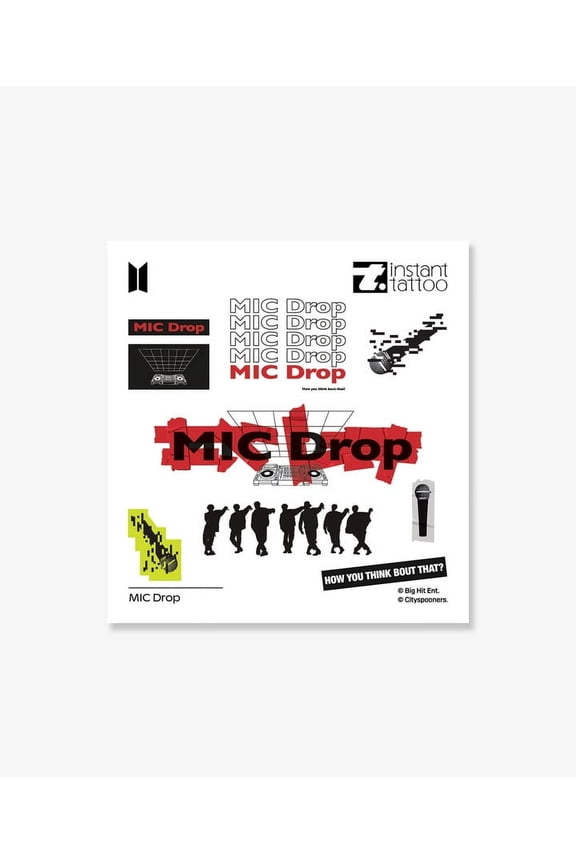 (instant tattoo) MIC Drop Tattoo (Official Merchandise)
