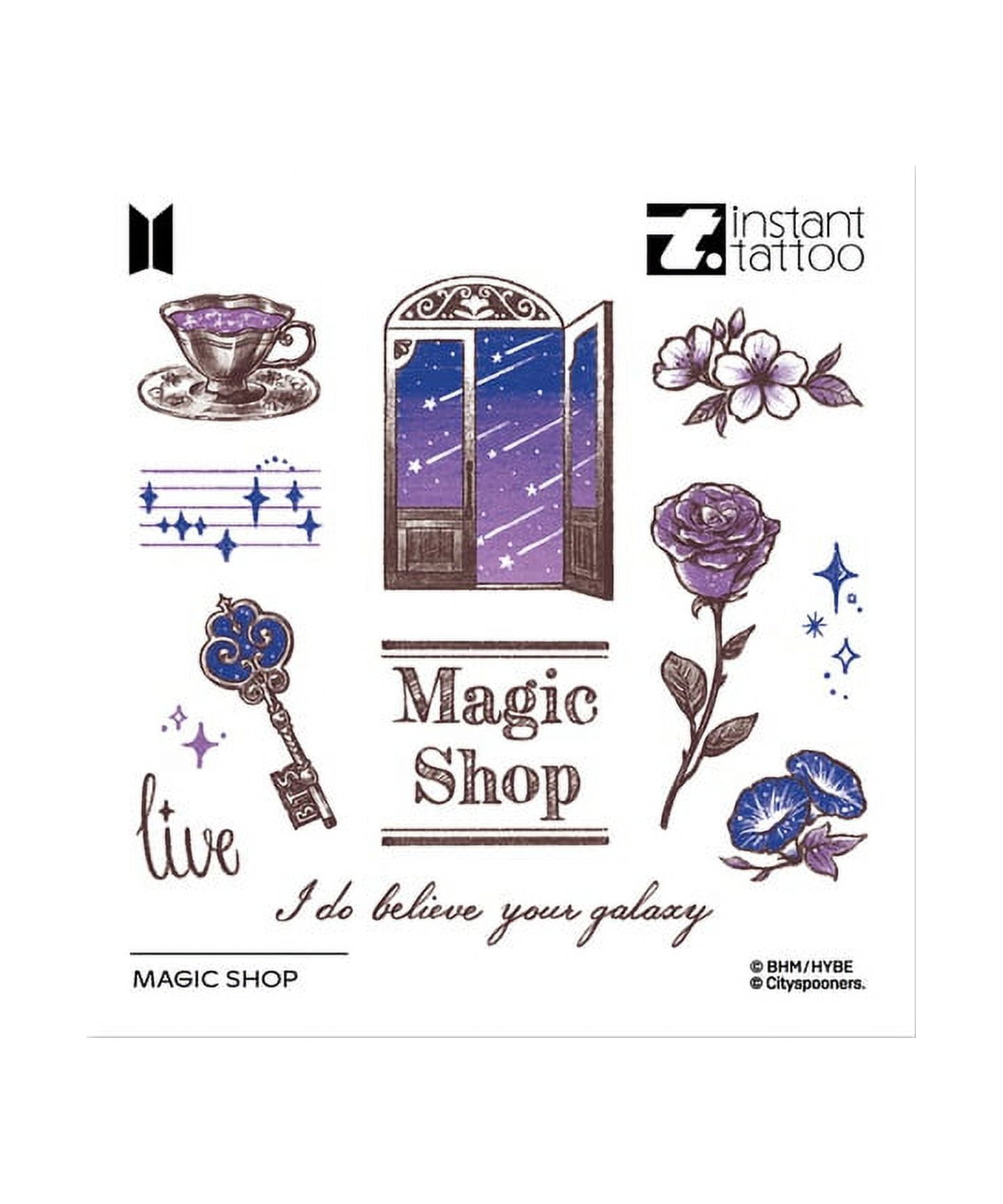 BTS SYS Magic Shop グッズ BTS (instant tattoo) Magic Shop Tattoo (Official Merchandise