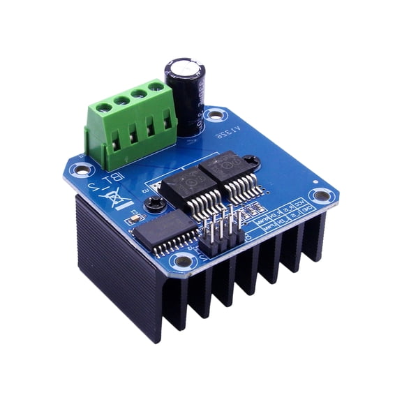 BTS7960 Motor Control Module with 43A Capacity and Efficient Heat Dissipation Design