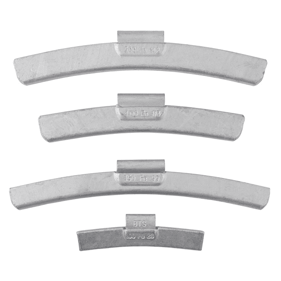 COATS Company BTSFE Coated Steel 2.5Oz. Clip-On Wheel Weight
