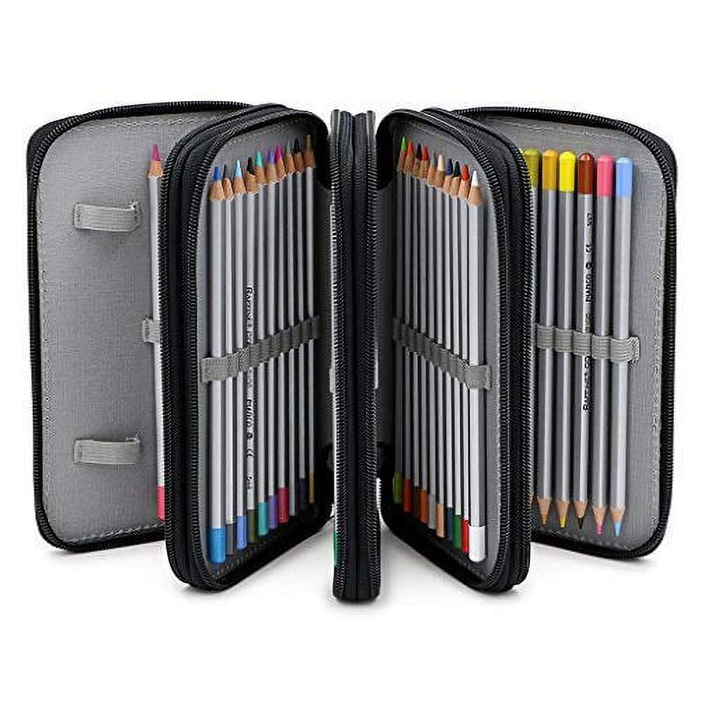 BTSKY® Handy Wareable Oxford Colored Pencil Case 72 Slots Pencil