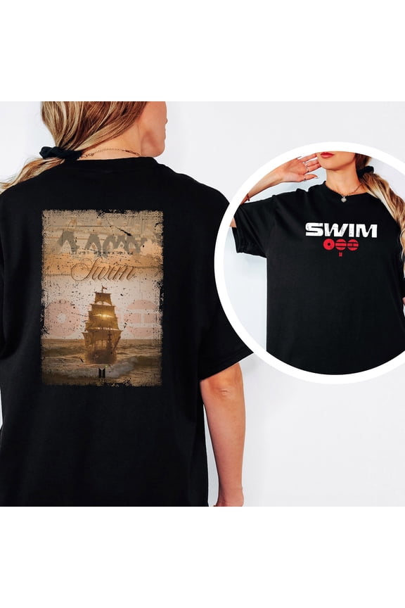 BTSS Arirang Swim Track 2 Sided Shirt, Keep Swimming, Bangtan World Tour 2026 Concert Tee, ARMY Fan Merch Gift (Unisex S-5XL)
