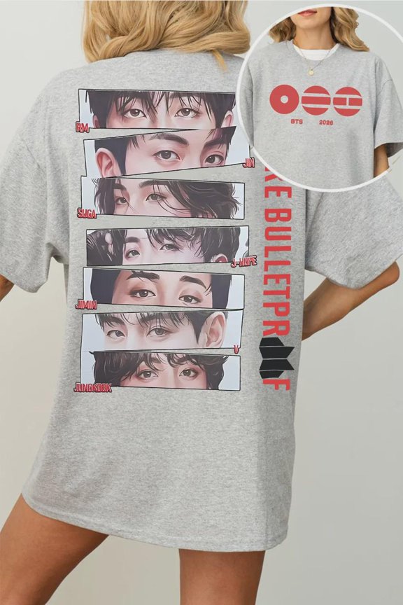BTSS We Are Bulletproof Tour 2026 Shirt, RM Jin Suga Jhope Jimin Jungkook Tee Multi
