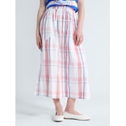 Women's and Women's Plus Button-Front Cotton Maxi Skirt, Sizes XS-4X