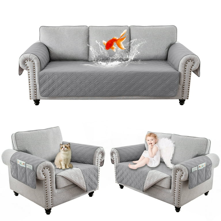 Waterproof Quilted Sofa Covers for Dogs Pets Kids Anti-Slip Couch Recliner Slipcovers 1/2/3 Seater Pet Mat Waterproof Quilted Sofa Covers for Dogs Pets Kids Anti-Slip Couch Recliner Slipcovers 1/2/3 Seater Pet Mat