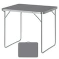 thumbnail image 1 of BTY Portable Folding Table 31.5 Inch, Lightweight Waterproof Utility Table with Locking Legs, Compact Design for Picnic, Camping, Office, and Kitchen，Charcoal Gray, 1 of 10