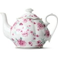 thumbnail image 1 of BTaT- Floral Tea Pot, Porcelain Teapot, 38 oz, Floral Teapot, 1 of 6