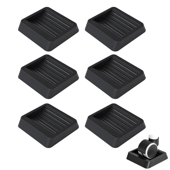 BTideas 6 Pack Furniture Caster Cups, Non Slip Bed Stoppers, Furniture Wheel Floor Protectors for Bed, Sofa, Couch, Chair, Table & Rolling Furniture